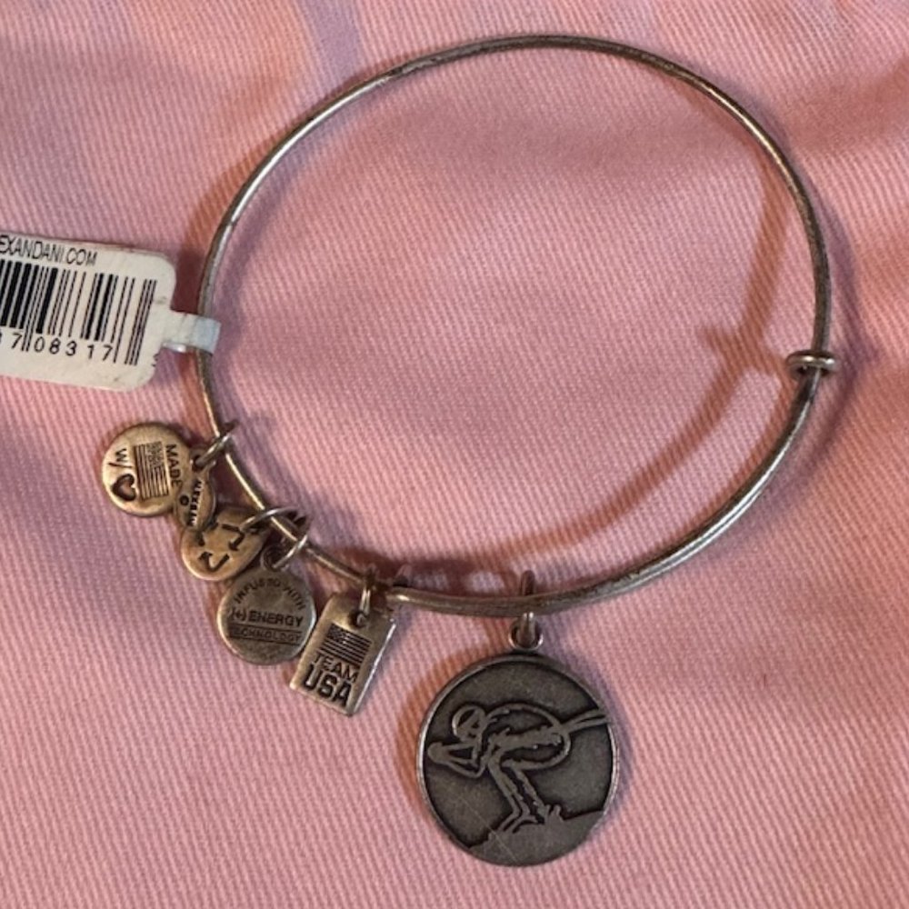 NWT Alex and Ani Team USA Skier Bracelet